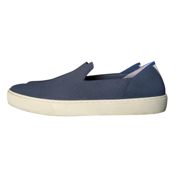 Rothys Navy Blue The Original Slip On Sneaker Size 11 Womens Knit Washable - Picture 2 of 12